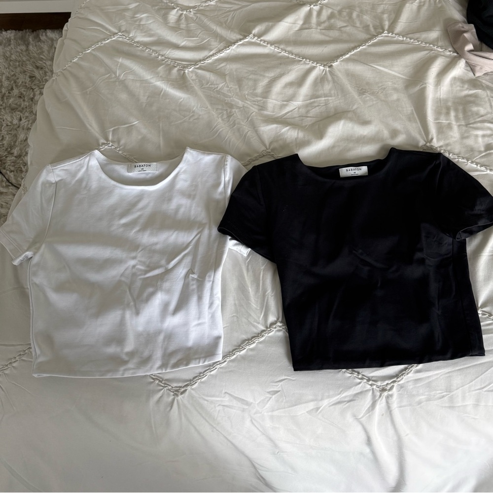 Aritzia cropped t shirt bundle